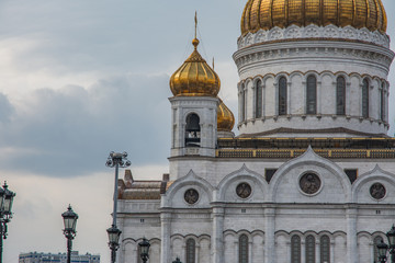 Fragment of the Cathedral of Christ the Savior.