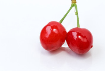 Organic Japanese cherry fruit