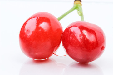 Organic Japanese cherry fruit