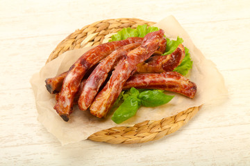 Smoked pork ribs