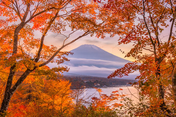 Naklejka na ściany i meble Mt. Fuji, Japan Autumn