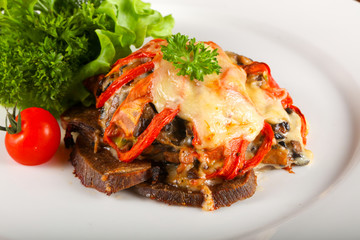 Baked pork tongue