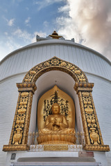 Obraz premium Buddha's image in dharmachakra mudra