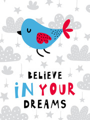 Fairytale vector poster