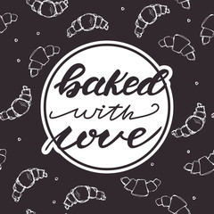 Lettering design with a phrase 