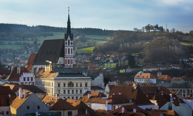 Naklejka premium Cesky (Český) Krumlov is a city in the South Bohemia region of the Czech Republic