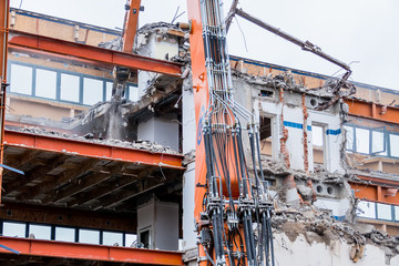 demolition of an office building