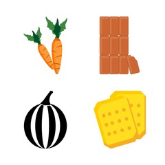 icons about Food with andy, tasty, organic, bake and bitter