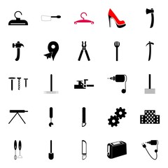 Fototapeta premium instruments and tools icons set
