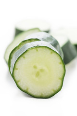 cucumber isolated on white.

