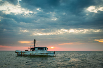Boat in Gulf of Mexico