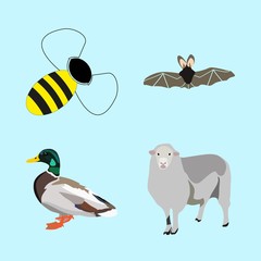 icons about Animal with realism, farmer, wildlife, drake and animals