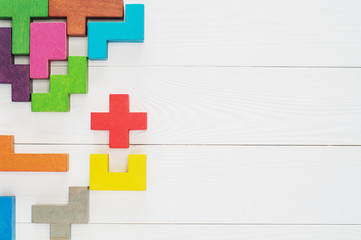 Concept of creative, logical thinking.