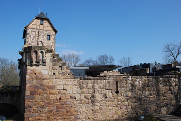 Fototapeta na wymiar Bad Vilbeler Burgruine 