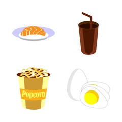 icons about Food with diet, drinking, vitamin, cocoa drink and dinner