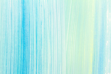 Abstract cyan hand painted background