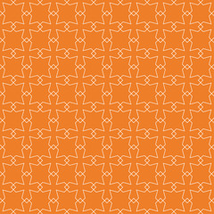 Orange geometric design. Seamless pattern