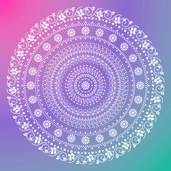 Mandala. Vintage decorative elements. geometric background. Islam, Arabic, Indian, ottoman motifs.
