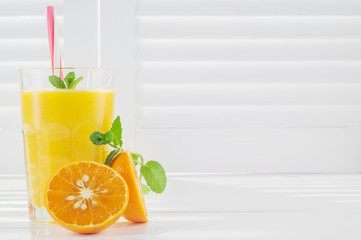 Fresh orange juice.