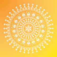 Mandala. Vintage decorative elements. geometric background. Islam, Arabic, Indian, ottoman motifs.