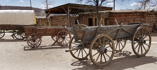 Old pioneers wagon, Utah