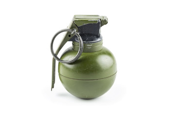 Hand grenade isolated on white background