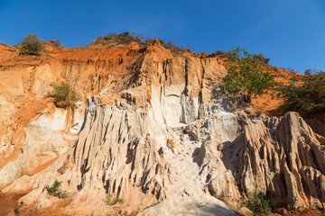 Wundersch&ouml;ne rote Sandd&uuml;ne und Sandformation in unterschidlichen Farben.