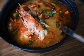 tom yum soup , Tom yum with shrimp , Thai food