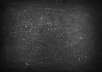 Blank black chalkboard, blackboard texture 