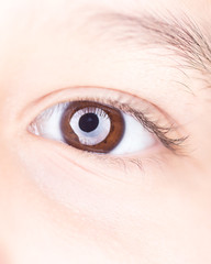 Obraz premium Macro closeup of girl's eye