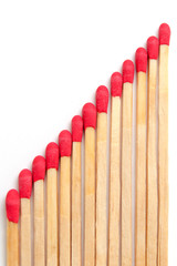 Matches isolated on white background