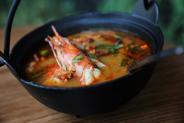tom yum soup , Tom yum with shrimp , Thai food