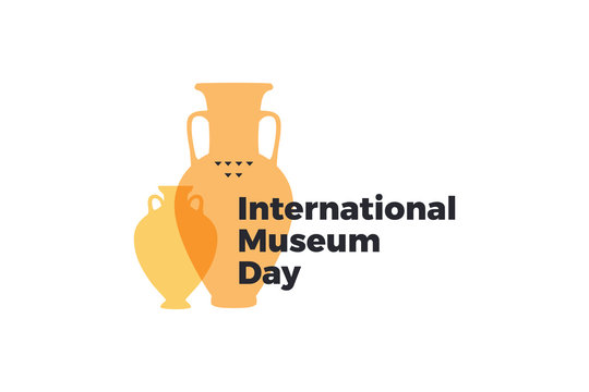 International Museum Day. May 18. Vector illustration on light background.