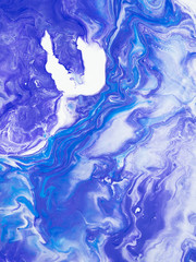 Blue and violet hand painted background