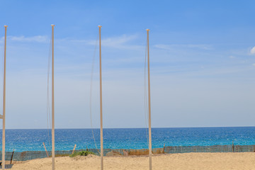 Vista da praia da comporta no Alentejo Portugal