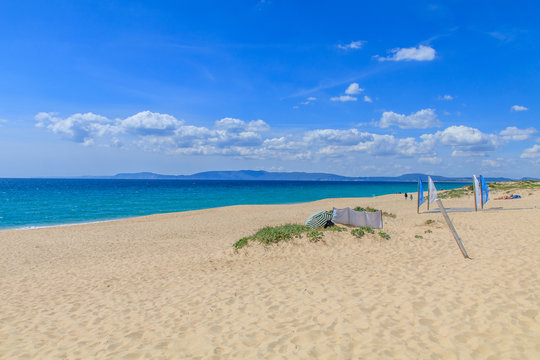 Vista da praia da comporta no Alentejo Portugal