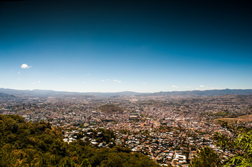 Arial View of Tegucigalpa Honduras
