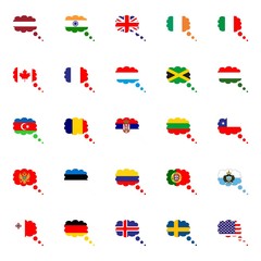 Flags vector of the world