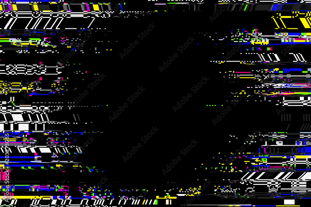 Poster glitch frame. display error background. computer screen digital noise. abstract business design. vid