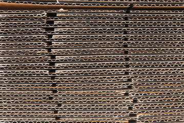 Paper corrugated cardboard background pattern