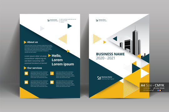 Business brochure, flyer, poster, magazine cover layout