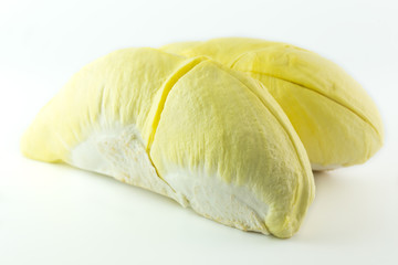 Durian isolated on white background 