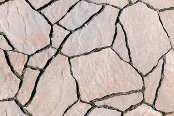 paving sidewalk full frame top view.