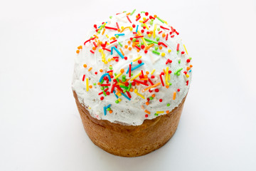 Easter cake isolated on white background