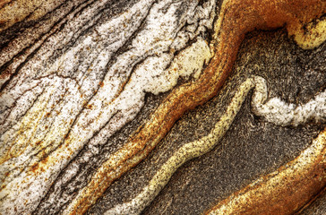 Veins of the Earth; patterned strata in the Versasca river ned, Ticino