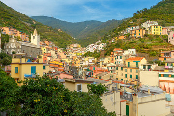Obraz premium Riomaggiore. Italian village on the coast.