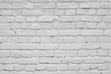 Abstract light gray brick wall texture background