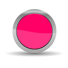 Design circle blank button, pink illustration vector