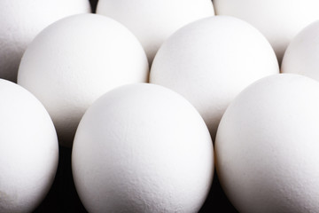 White eggs pattern background 