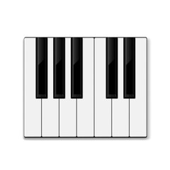 Naklejka premium Piano keys. vector illustration